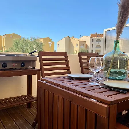 Terrasse Vue Mer 2 Pieces A Avec Piscine * Leucate
